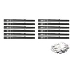 Equinox Electric Confetti Cannon 80cm Silver Metallic PVC Pre-Filled (CONF80SI) - pack of 12