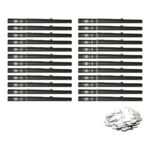 Equinox Electric Confetti Cannon 80cm Silver Metallic PVC Pre-Filled (CONF80SI) - pack of 24