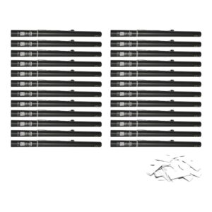 Equinox Electric Confetti Cannon 80cm White Slow-Fall Pre-Filled (CONF80W) - pack of 24