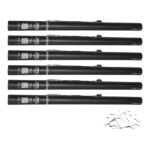 Equinox Electric Confetti Cannon 80cm White Slow-Fall Pre-Filled (CONF80W) - pack of 6