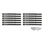Equinox Electric Confetti Cannon 80cm White and Silver Metallic (CONF80WS) - pack of 12