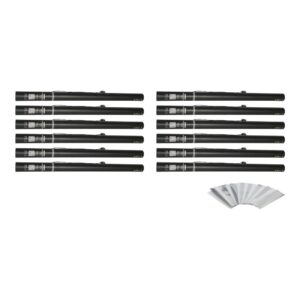 Equinox Electric Confetti Cannon 80cm White and Silver Metallic (CONF80WS) - pack of 12