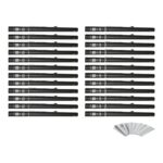 Equinox Electric Confetti Cannon 80cm White and Silver Metallic (CONF80WS) - pack of 24