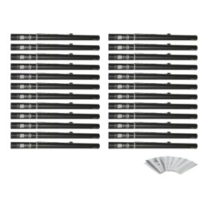 Equinox Electric Confetti Cannon 80cm White and Silver Metallic (CONF80WS) - pack of 24