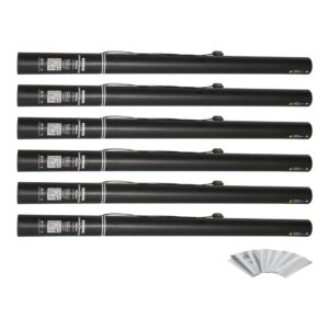 Equinox Electric Confetti Cannon 80cm White and Silver Metallic (CONF80WS) - pack of 6