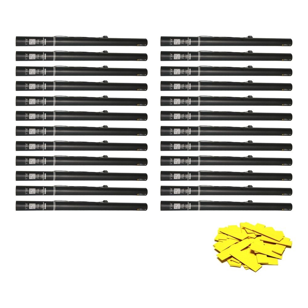 Equinox Electric Confetti Cannon 80cm Yellow Slow-Fall Confetti (Pack of 24) Equinox Electric Confetti Cannon 80cm Yellow Slow-Fall Confetti - pack of 24