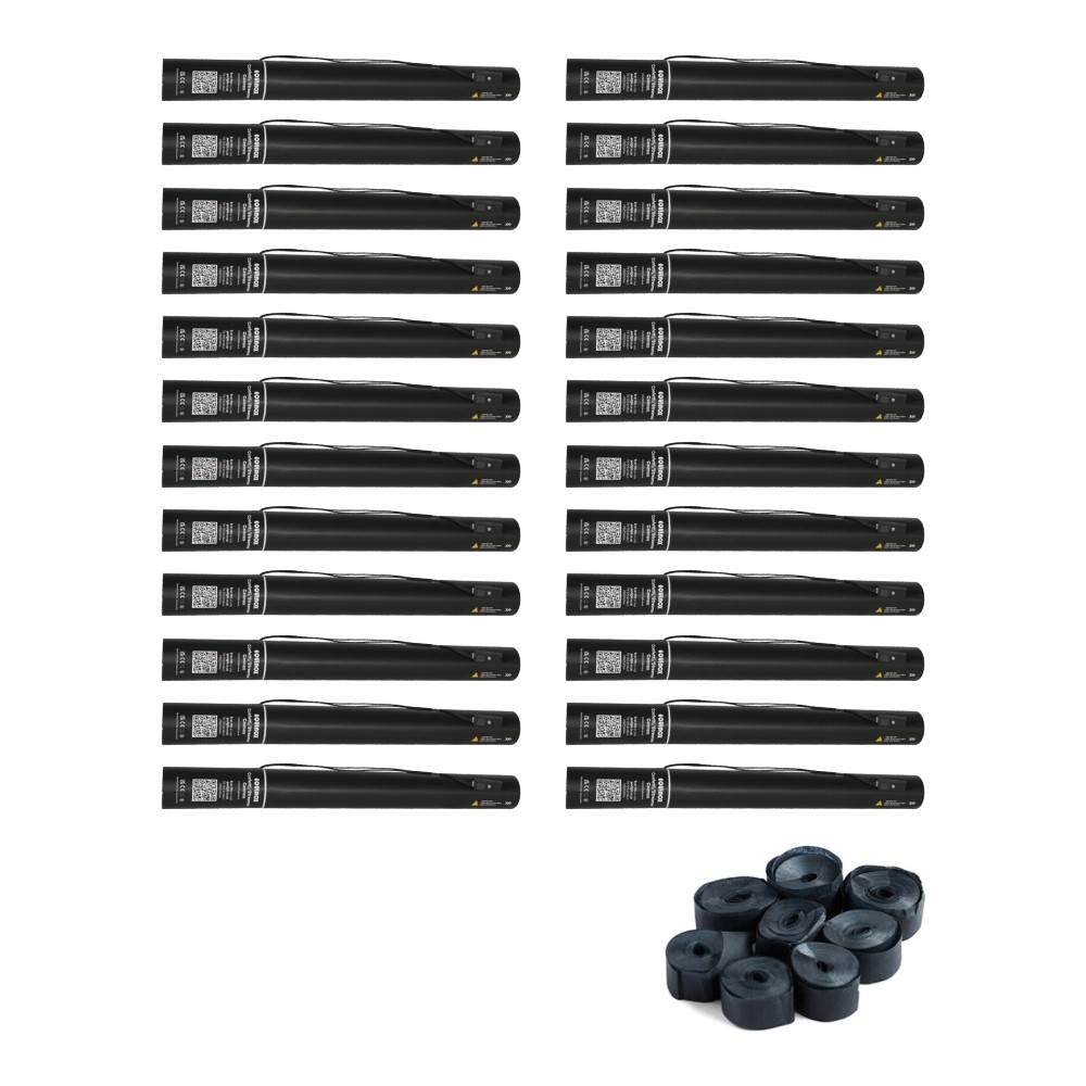Equinox Electric Streamer Cannon 50cm Black (Pack of 24) Equinox Electric Streamer Cannon 50cm Black - pack of 24