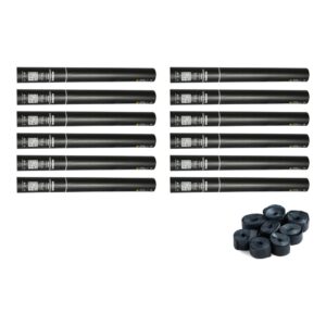 Equinox Handheld Streamer Cannon 50cm Black - pack of 12