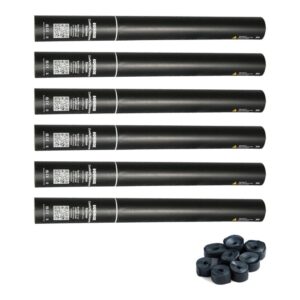 Equinox Handheld Streamer Cannon 50cm Black - pack of 6