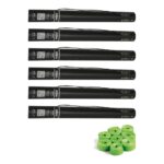Equinox Electric Streamer Cannon 50cm Light Green - pack of 6
