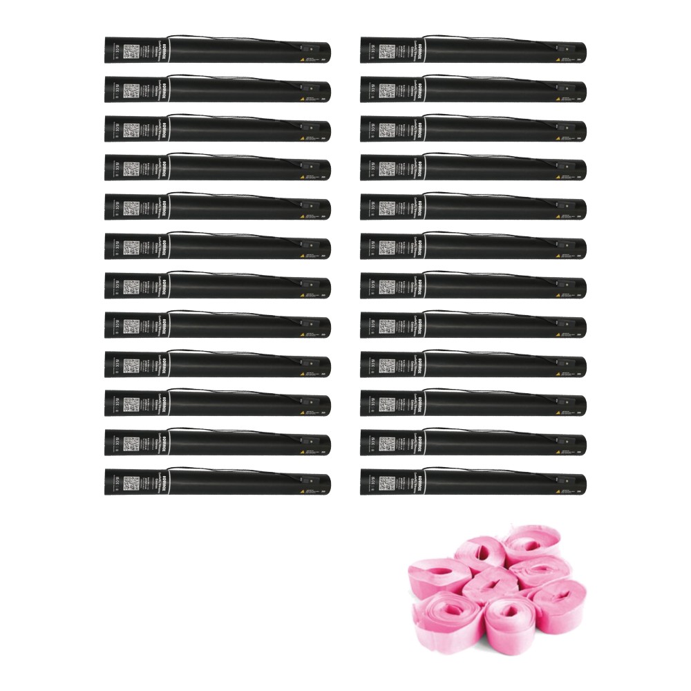 Equinox Electric Streamer Cannon 50cm Pink (Pack of 24) Equinox Electric Streamer Cannon 50cm Pink - pack of 24