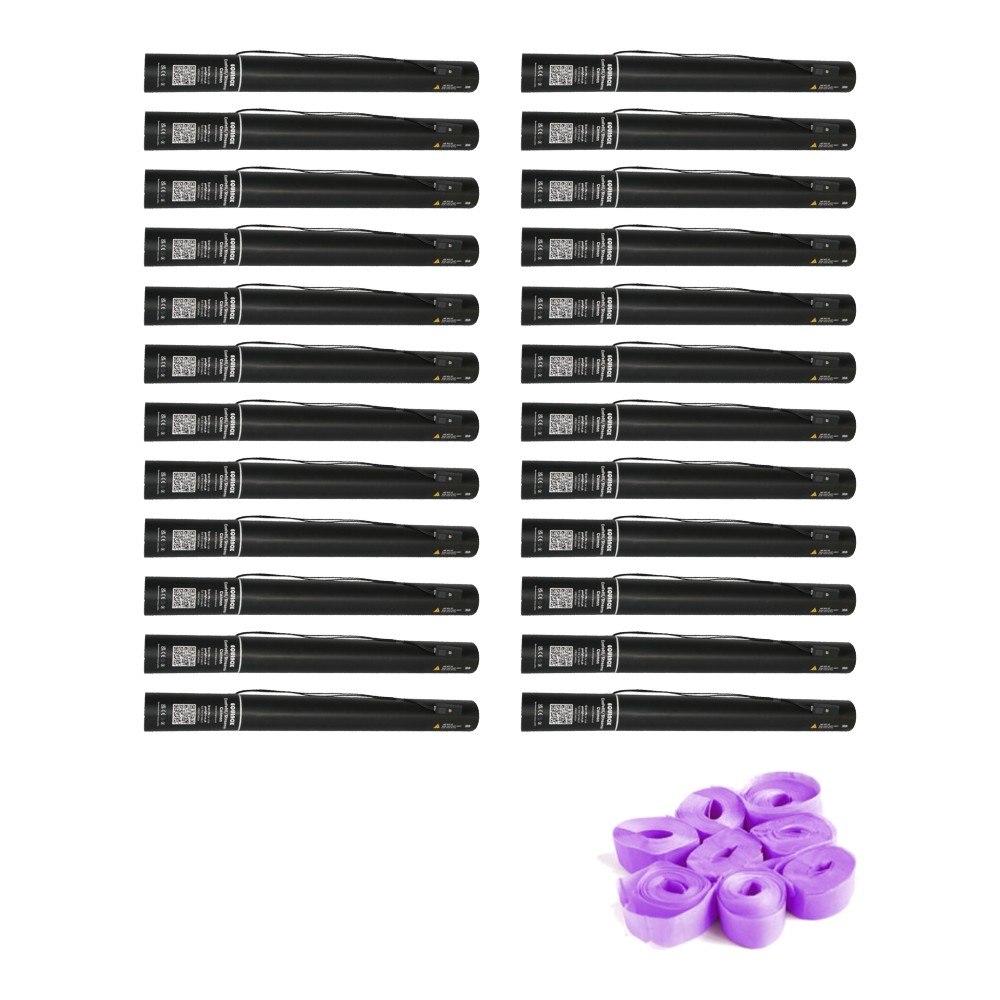 Equinox Electric Streamer Cannon 50cm Purple (Pack of 24) Equinox Electric Streamer Cannon 50cm Purple - pack of 24