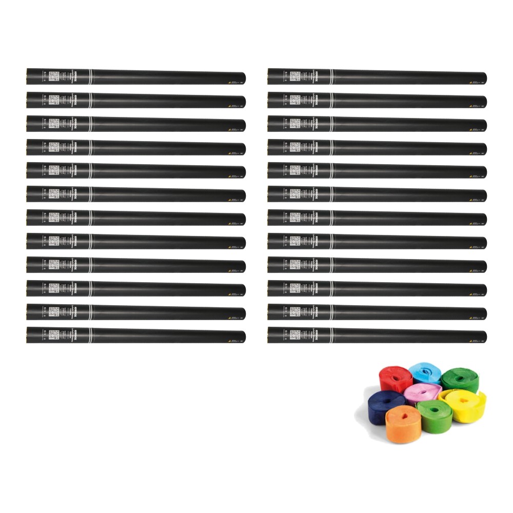 Equinox Handheld Streamer Cannon 80cm Multicoloured (Pack of 24) Equinox Handheld Streamer Cannon 80cm Multicoloured - pack of 24