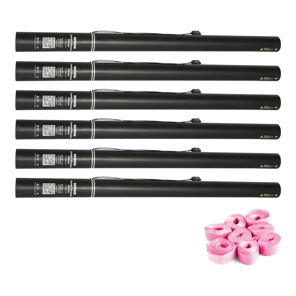 Equinox Electric Streamer Cannon 80cm Pink (Pack of 6) Equinox Electric Streamer Cannon 80cm Pink - pack of 6
