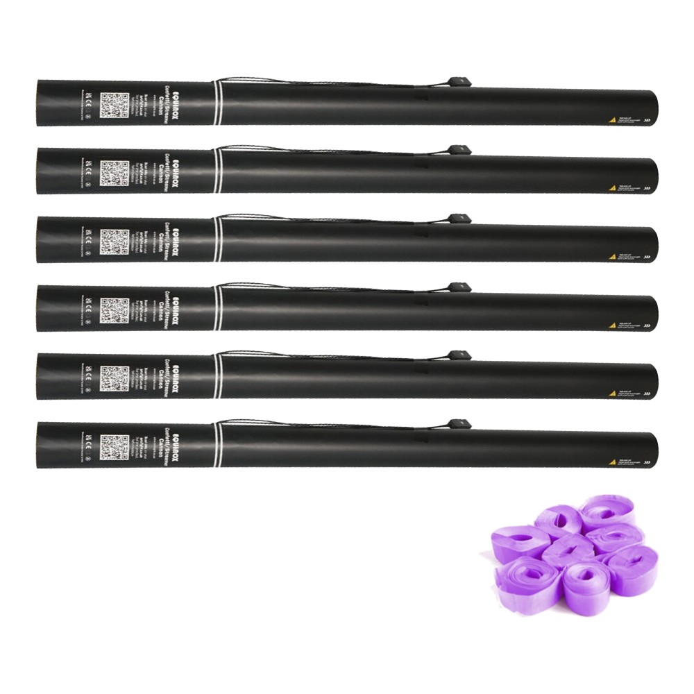 Equinox Electric Streamer Cannon 80cm Purple (Pack of 6) Equinox Electric Streamer Cannon 80cm Purple - pack of 6