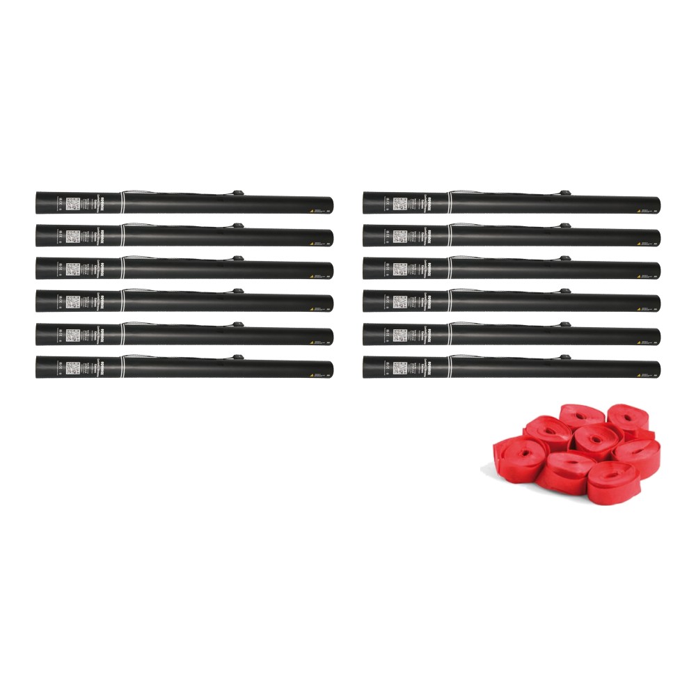 Equinox Electric Streamer Cannon 80cm Red (Pack of 12) Equinox Electric Streamer Cannon 80cm Red - pack of 12