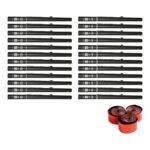 Equinox Electric Streamer Cannon 80cm Red Metallic - pack of 24