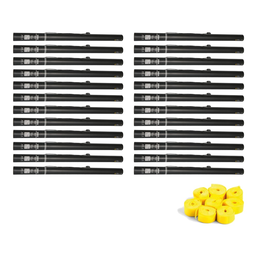 Equinox Electric Streamer Cannon 80cm Yellow (Pack of 24) Equinox Electric Streamer Cannon 80cm Yellow - pack of 24