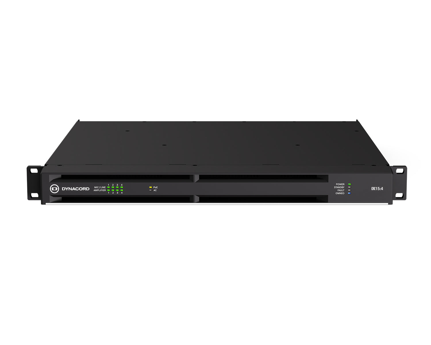 Dynacord IX15:4 Networked DSP Power Amp 4x375W @ 4Ω Dante 1U Dynacord IX15:4 Networked DSP Power Amplifier 4x375W Dante 1U - Image 1