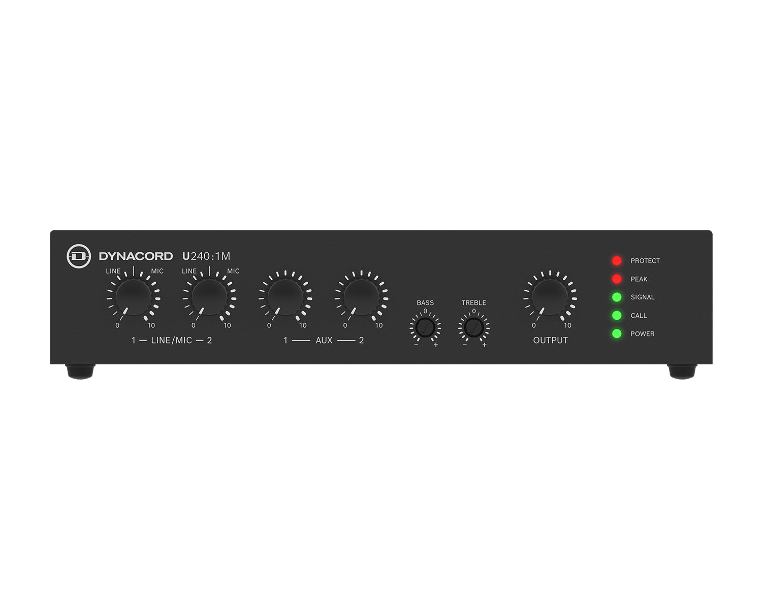 Dynacord U240:1M Mixer Amplifier 1Ch 240W 4Ω/8Ω/100V Half-Rack 1U Dynacord U240:1M Mixer Amplifier 240W 100V Half-Rack - Image 1