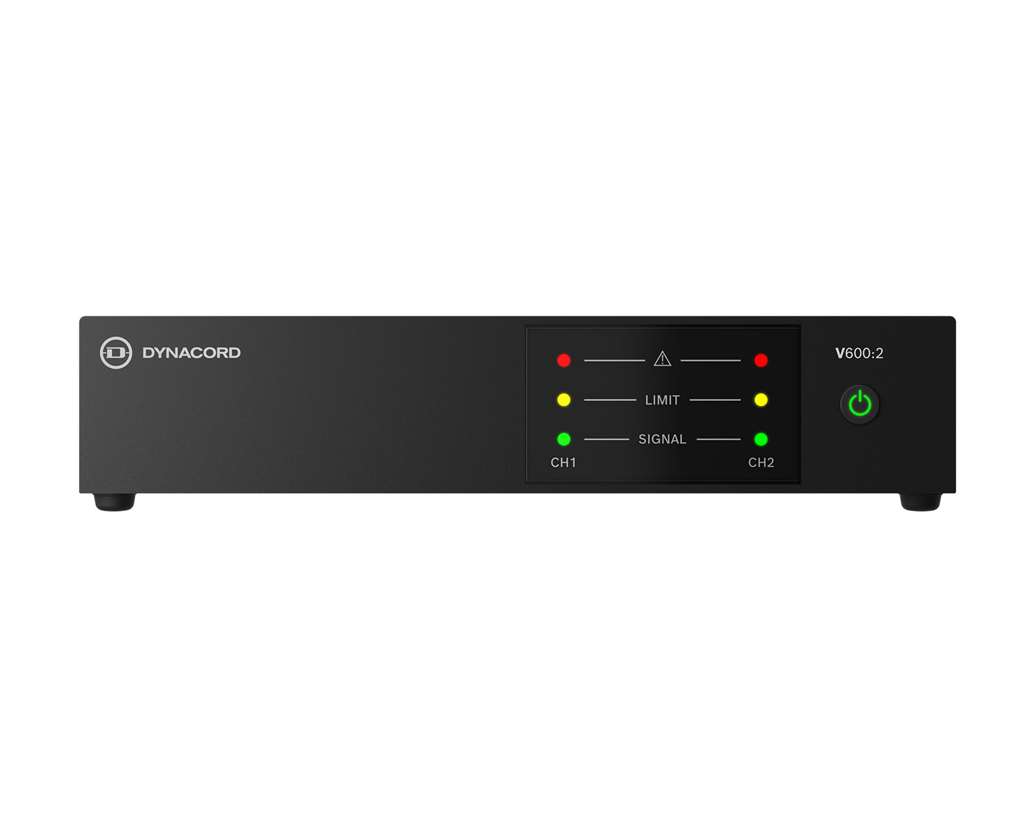 Dynacord V600:2 Power Amp 2Ch 600W powerTANK 4Ω/8Ω/100V Half-Rack 1U Dynacord V600:2 powerTANK Install Amplifier 2-Channel 600W 100V Half-Rack - Image 1