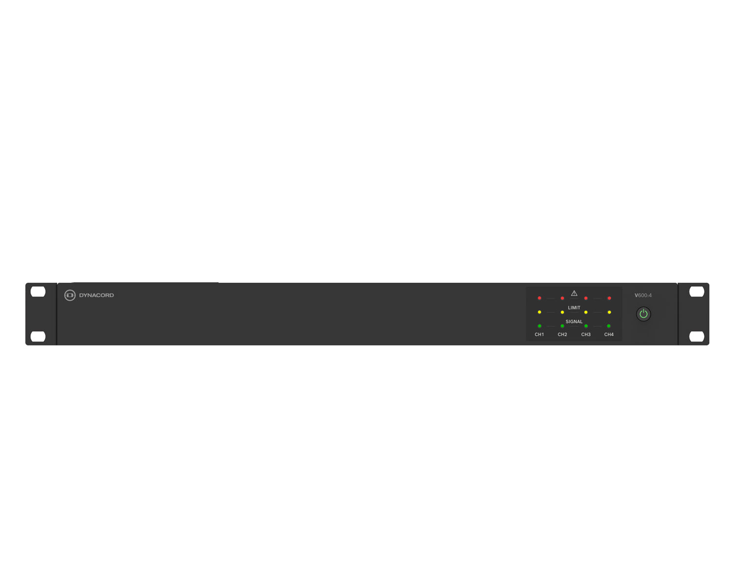 Dynacord V600:4 Power Amp 4Ch 600W powerTANK 4Ω/8Ω/100V 19" 1U Dynacord V600:4 powerTANK Install Amplifier 4-Channel 600W 100V 1U - Image 1
