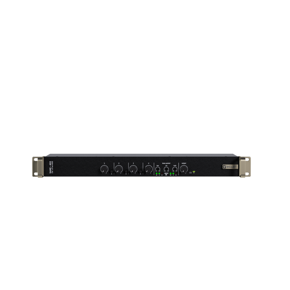 Ecler SAMI402 4 Channel (mic/line) Stereo Rack Mixer Ecler SAMI402 4-Channel Mic/Line Stereo Rack Mixer - Image 1