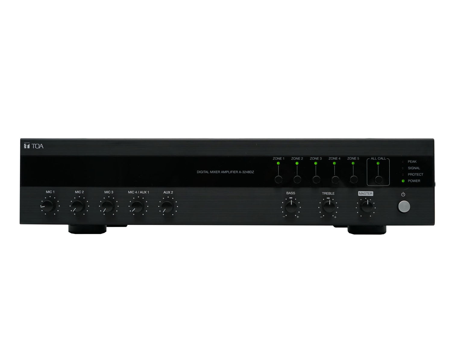 TOA A-3224DZ 240W Digital Mixer Amplifier 5-Zone / 6-Inputs TOA A-3224DZ Digital Mixer Amplifier 240W 5-Zone - Image 1