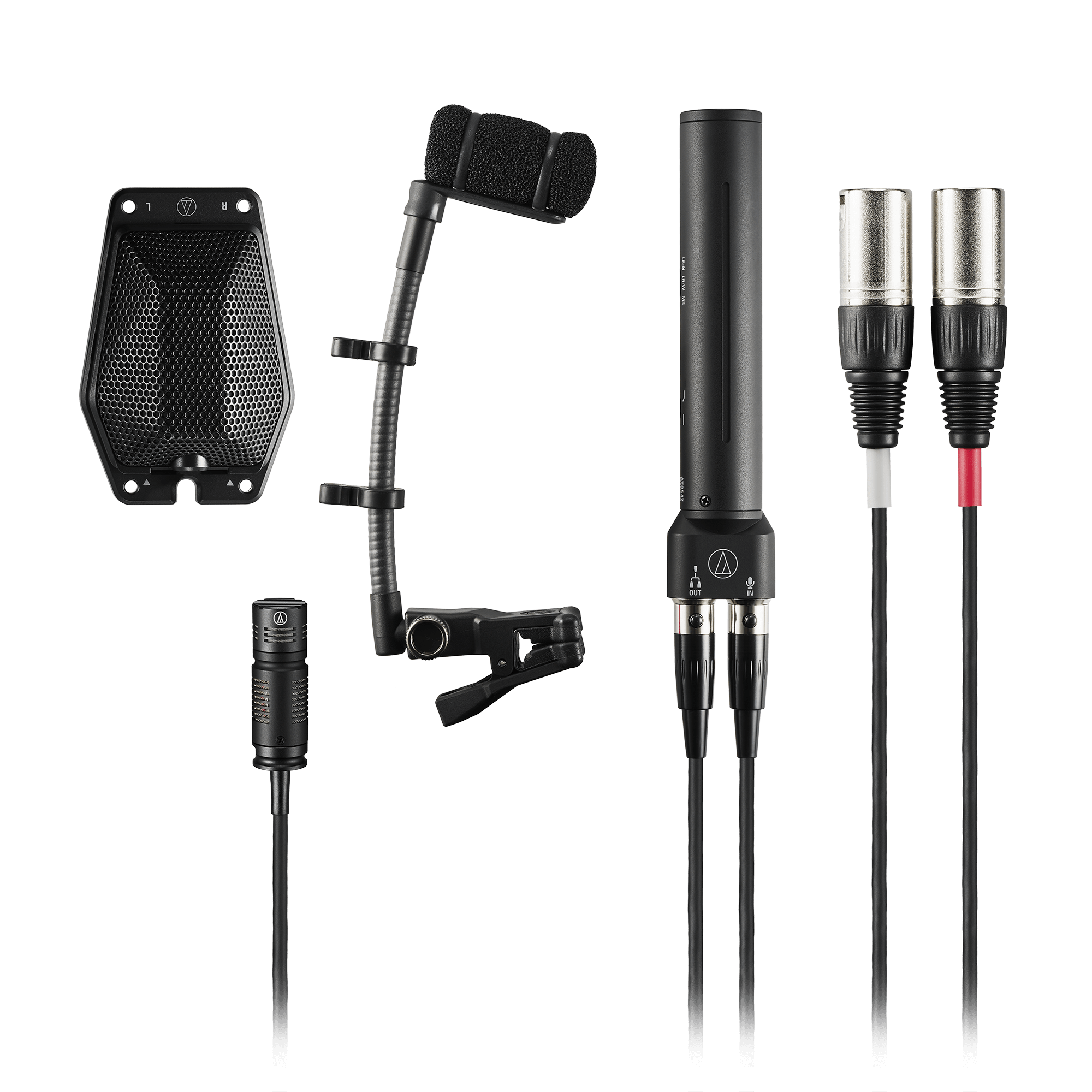 Audio Technica BP350ST-UB Stereo MS Boundary & Gooseneck Broadcast Microphone