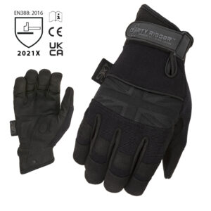Dirty Rigger Comfort Fit Black Edition Gloves, Full Finger