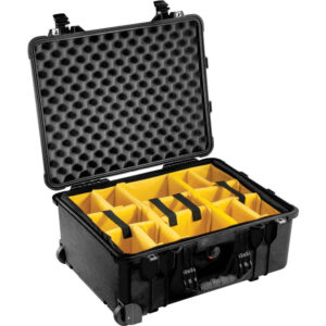Peli 1560 Protector Case - Black with Padded Dividers