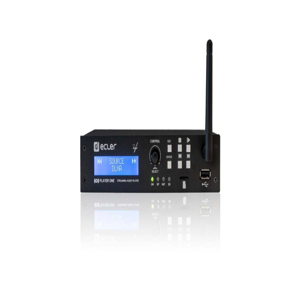 Ecler PLAYER ONE MicroSD, Streaming And Airplay Audio Player Ecler PLAYER ONE MicroSD and Streaming Audio Player with AirPlay - Image 1