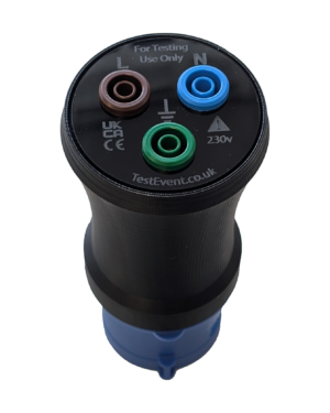 Test Event 16A 230V 3-Pin 1P+N+E Blue CEEform Testing Plug