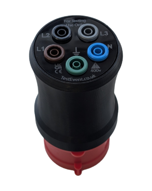 Test Event 16A 400V 3 Phase 5-Pin 3P+N+E Red CEEform Testing Plug