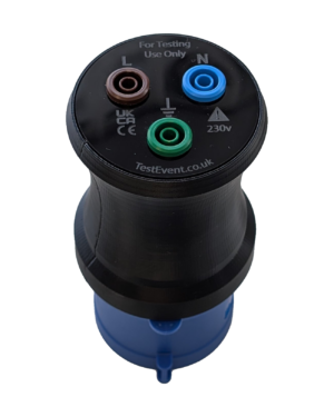 Test Event 32A 230V 3-Pin 1P+N+E Blue CEEform Testing Plug