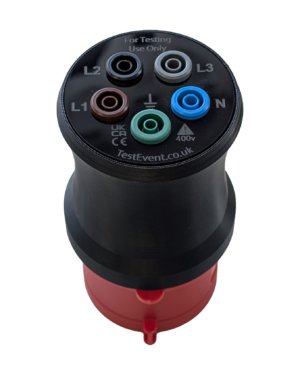 Test Event 32A 400V 3 Phase 5-Pin 3P+N+E Red CEEform Testing Plug