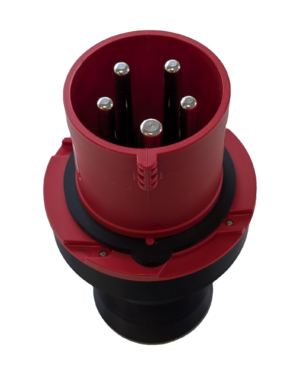 Test Event 63A 400V 3 Phase 5-Pin 3P+N+E Red CEEform Testing Plug