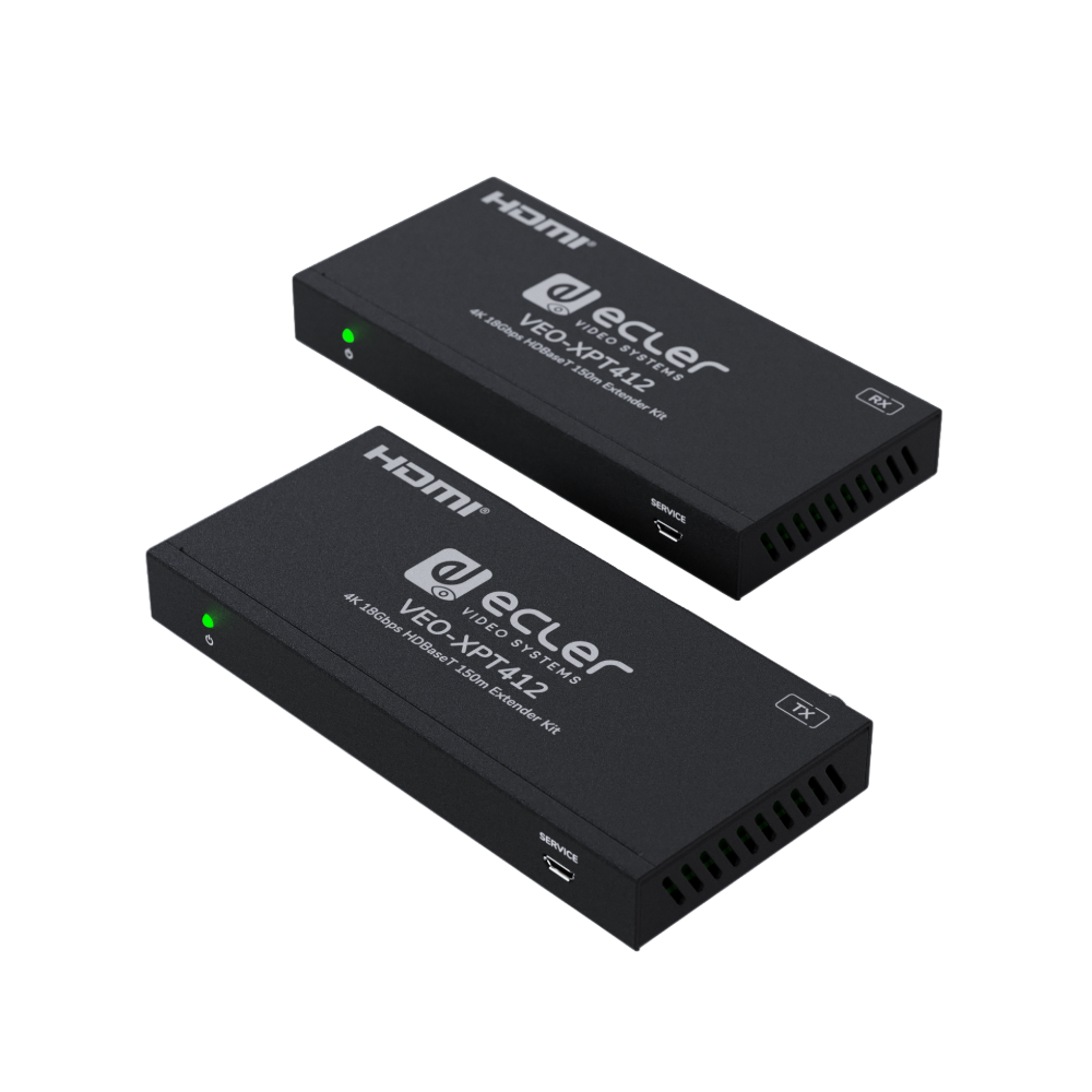 Ecler VEO-XPT412 4K HDBaseT Extender Kit (max 150m) Ecler VEO-XPT412 4K HDBaseT Extender Kit 150m - Image 1