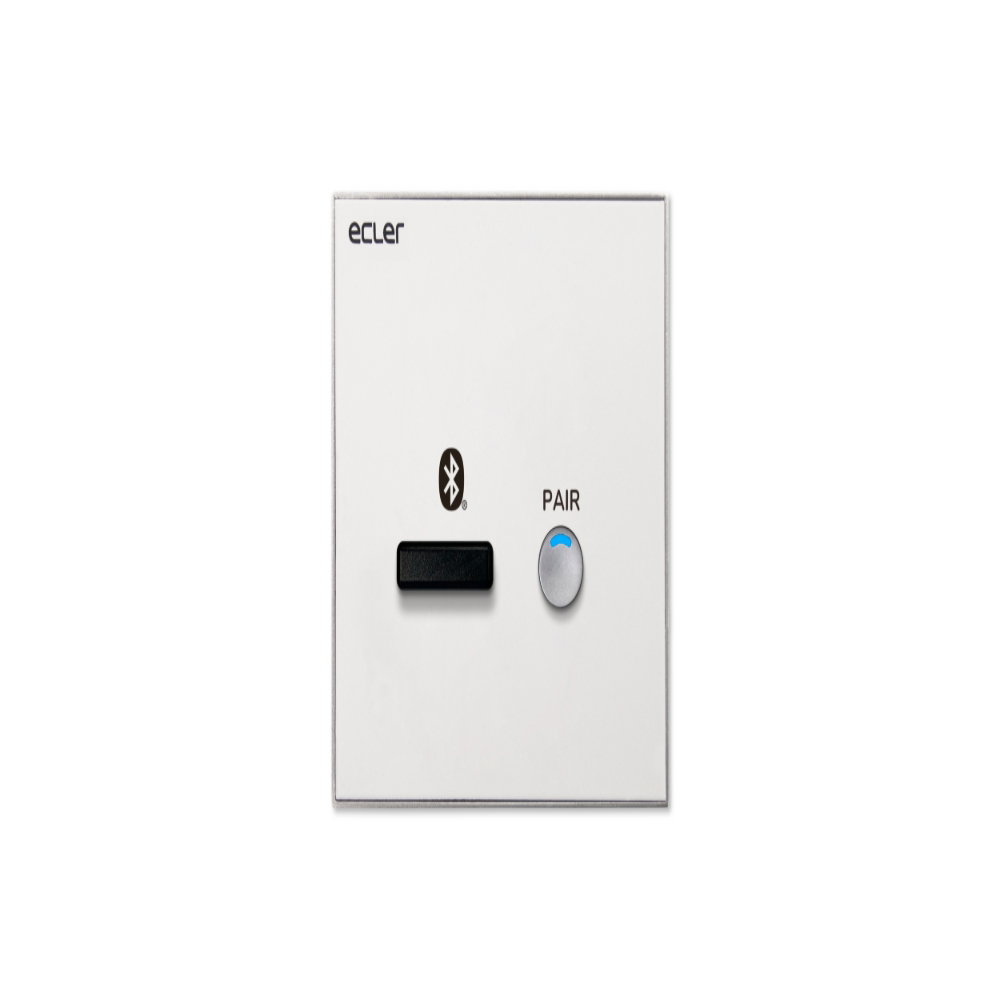 Ecler WPa-BT - Bluetooth Wall Panel Receiver - Compatible with eMCONTROL1 / HUB Series Ecler WPa-BT Bluetooth Wall Panel Receiver - Image 1
