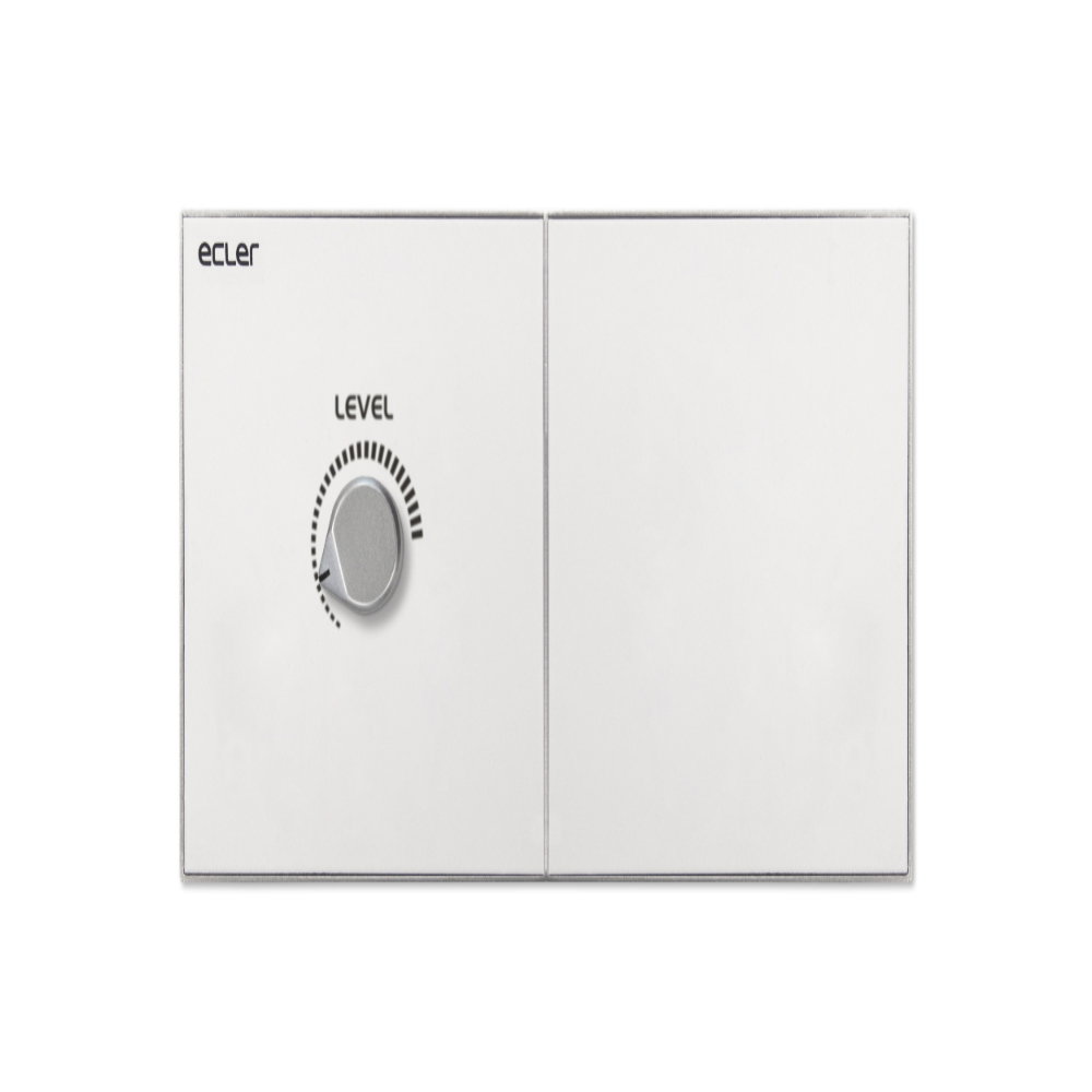 Ecler WPaH-AT100 - 100V Line Attenuator 100W 2gang With Integrated 24vdc Priority Relay Ecler WPaH-AT100 100V Volume Attenuator 100W with Priority Relay - Image 1