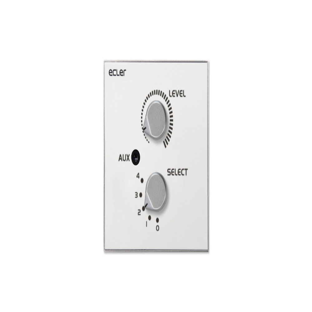Ecler WPaVOL-SR-J Remote Volume & Source Selector Including Mini Jack Input Ecler WPaVOL-SR-J Remote Volume and Source Selector Wall Panel with Mini-Jack Input - Image 1