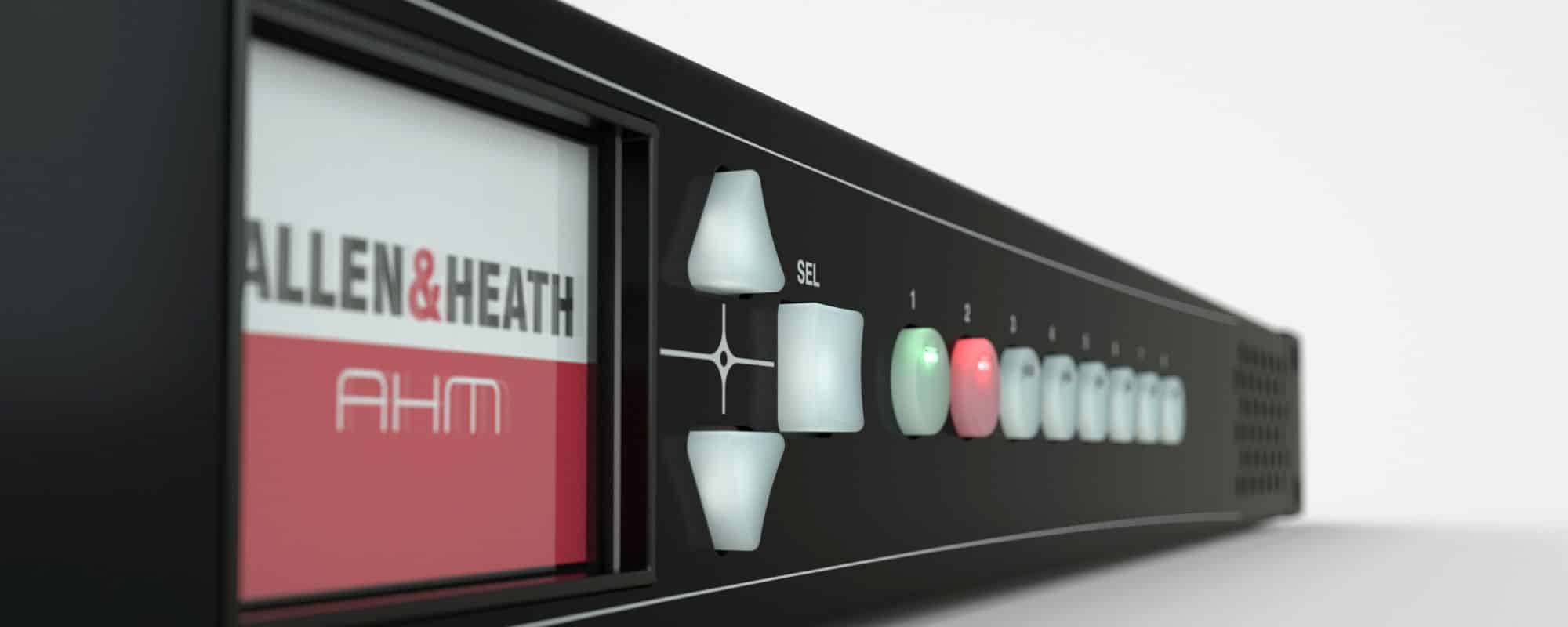 AHM-32 front panel screen