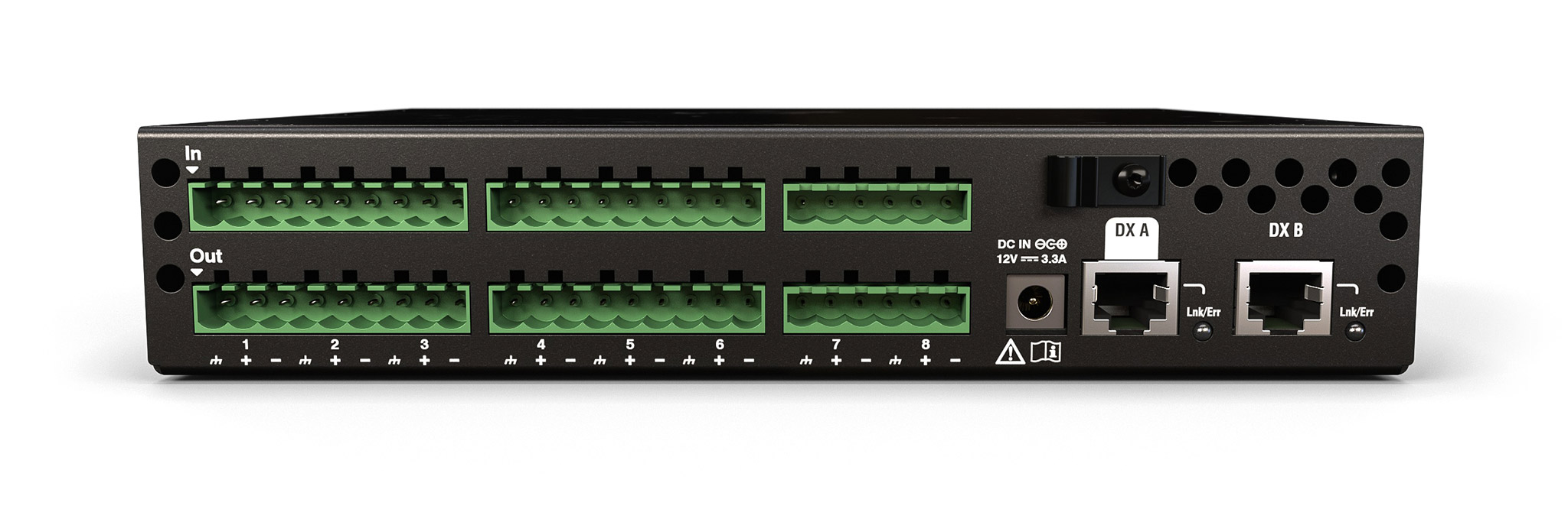 DX88-P rear panel Phoenix connectors